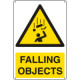Sign hazard " FALLING OBJECTS "EN ISO 7010 W035