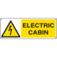 Sign hazard ELECTRIC CABIN EN ISO 7010