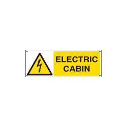 Sign hazard ELECTRIC CABIN EN ISO 7010