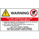Sheet n. 3 label DO NOT OPERATE ON LIVE ELECTRIC EQUIPMENT EN ISO 7010