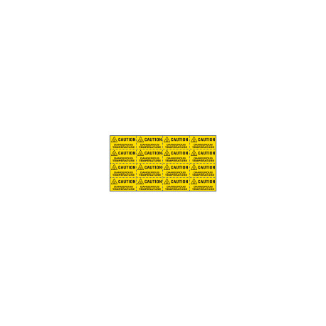 Sheet n. 16 label CAUTION DANGEROUS TEMPERATURE EN ISO 7010