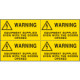 Sheet n. 4 label WARNING EQUIPMENT EN ISO 7010