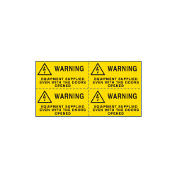 Sheet n. 4 label WARNING EQUIPMENT EN ISO 7010