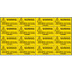 Sheet n. 16 label EQUIPMENT SUPPLIED EVEN WITH THE DOORS. . . EN ISO 7010