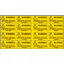 Sheet n. 16 label EQUIPMENT SUPPLIED EVEN WITH THE DOORS. . . EN ISO 7010