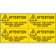 Sheet n. 4 label ATTENTION TURN-OFF EN ISO 7010