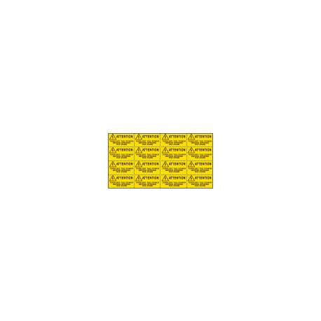 Sheet n. 16 label TURN-OFF POWER BEFORE OPENING THE DOOR EN ISO 7010