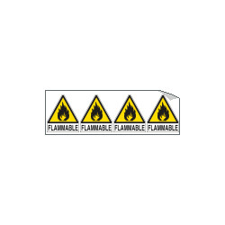 Sheet n. 4 label "FLAMMABLE"