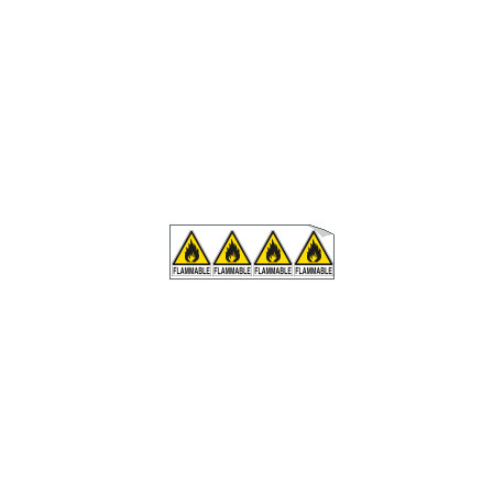 Sheet n. 4 label "FLAMMABLE"
