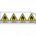 Sheet n. 4 label "FLAMMABLE"