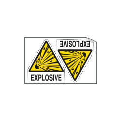 Sheet n. 2 label "EXPLOSIVE"
