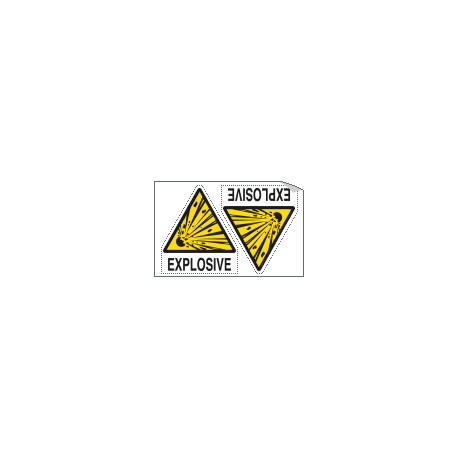 Sheet n. 2 label "EXPLOSIVE"