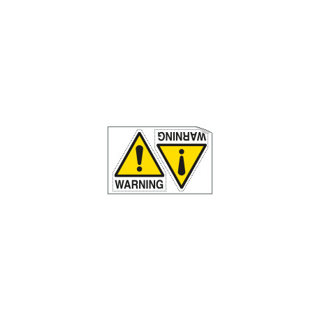 Sheet n. 2 label WARNING EN ISO 7010