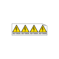 Sheet n. 4 label "HIGH TENSION"