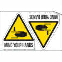 Sheet n. 2 label MIND YOUR HANDS EN ISO 7010