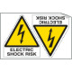 Sheet n. 2 label ELECTRIC SHOCK RISK EN ISO 7010