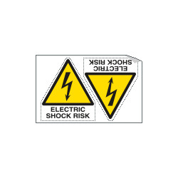 Sheet n. 2 label ELECTRIC SHOCK RISK EN ISO 7010