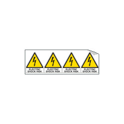 Sheet n. 4 label "ELECTRIC SHOCK. . . " EN ISO 7010