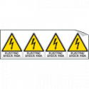 Sheet n. 4 label "ELECTRIC SHOCK. . . " EN ISO 7010