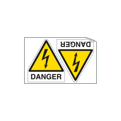 Sheet n. 2 label "DANGER"