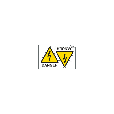 Sheet n. 2 label "DANGER"