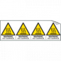 Sheet n. 4 label WARNING HOT SURFACE EN ISO 7010 W017
