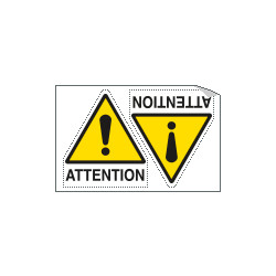 Sheet n. 2 label ATTENTION EN ISO 7010