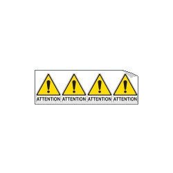 Sheet n. 4 label ATTENTION EN ISO 7010