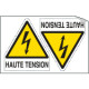 Sheet n. 2 label HAUTE TENSION EN ISO 7010 W012
