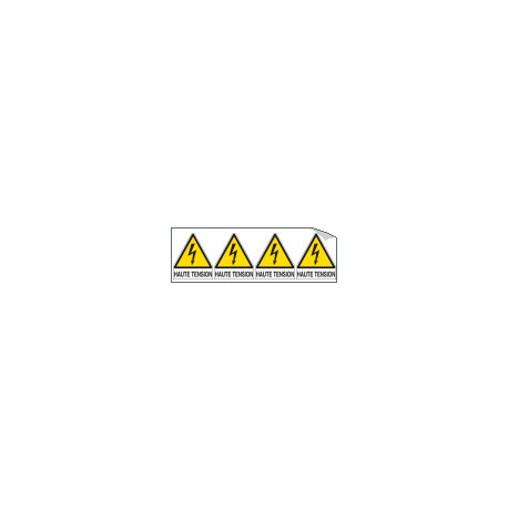 Sheet n. 4 label HAUTE TENSION. . . . . . . EN ISO 7010