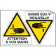 Sheet n. 2 label ATTENTION A VOS MAINS EN ISO 7010