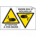 Sheet n. 2 label ATTENTION A VOS MAINS EN ISO 7010