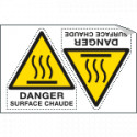 Sheet n. 2 label ATTENTION HAUTE SURFACE EN ISO 7010 W017
