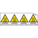 Sheet n. 4 label ATTENTION HAUTE SURFACE EN ISO 7010 W017