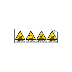 Sheet n. 4 label ATTENTION HAUTE SURFACE EN ISO 7010 W017