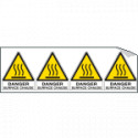 Sheet n. 4 label ATTENTION HAUTE SURFACE EN ISO 7010 W017