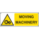 Sign hazard MOVING MACHINERY