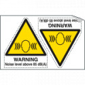 Sheet n. 2 label WARNING NOISE. . .