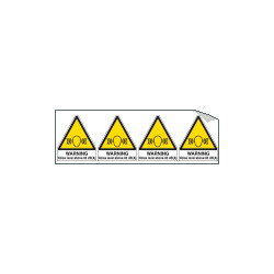 Sheet n. 4 label WARNING NOISE. . .
