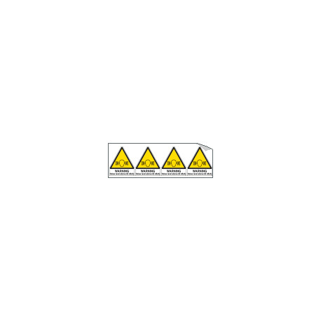 Sheet n. 4 label WARNING NOISE. . .
