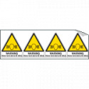 Sheet n. 4 label WARNING NOISE. . .