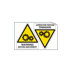Sheet n. 2 label WARNING MOVING. . .