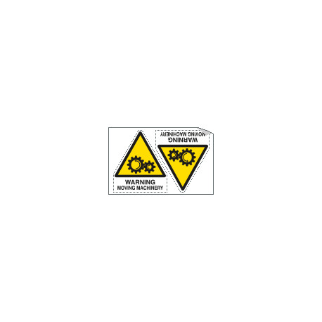 Sheet n. 2 label WARNING MOVING. . .
