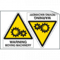 Sheet n. 2 label WARNING MOVING. . .