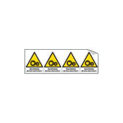 Sheet n. 4 label WARNING MOVING. . .