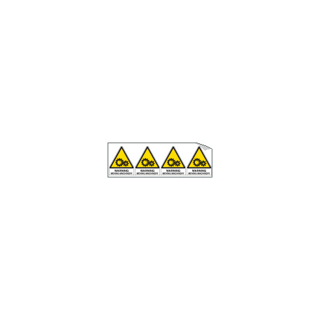 Sheet n. 4 label WARNING MOVING. . .