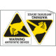 Sheet n. 2 label WARNING ANTSTATIC. . .