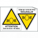 Sheet n. 2 label ATTENTION ZONE. . .