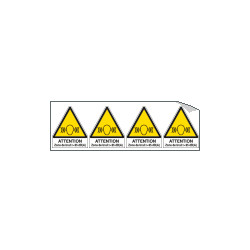 Sheet n. 4 label ATTENTION ZONE. . .