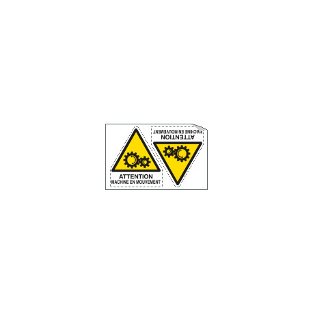 Sheet n. 2 label ATTENTION MACHINE. . .